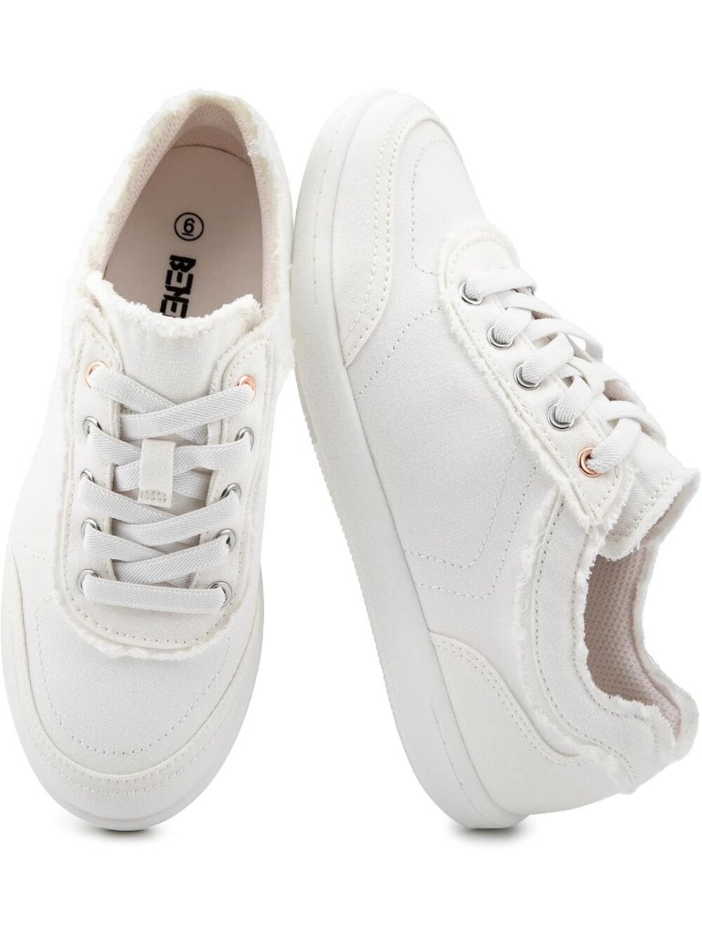 Women's White Lightweight Comfortable Stylish Trendy Casual Summer Sneakers